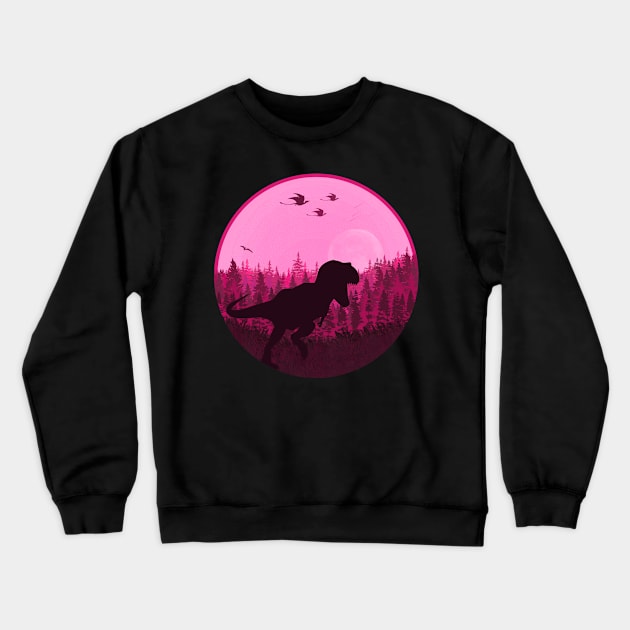 Dinosaur Landscape Crewneck Sweatshirt by ak3shay